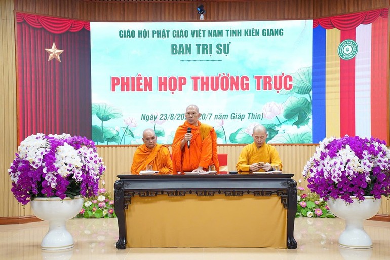 Kiên Giang: Ban Thường trực Ban Trị sự GHPGVN tỉnh họp định kỳ