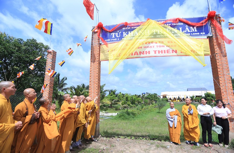 Long An: Công bố điểm sinh hoạt tôn giáo tập trung Từ Khánh Thiền Lâm (H.Đức Huệ)